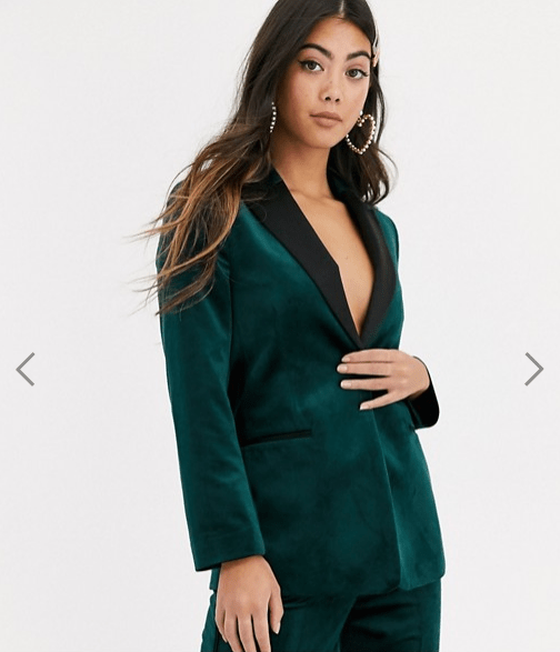 velvet green suit jacket
