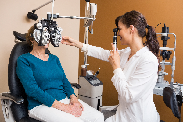 detecting an aneurysm through an eye test