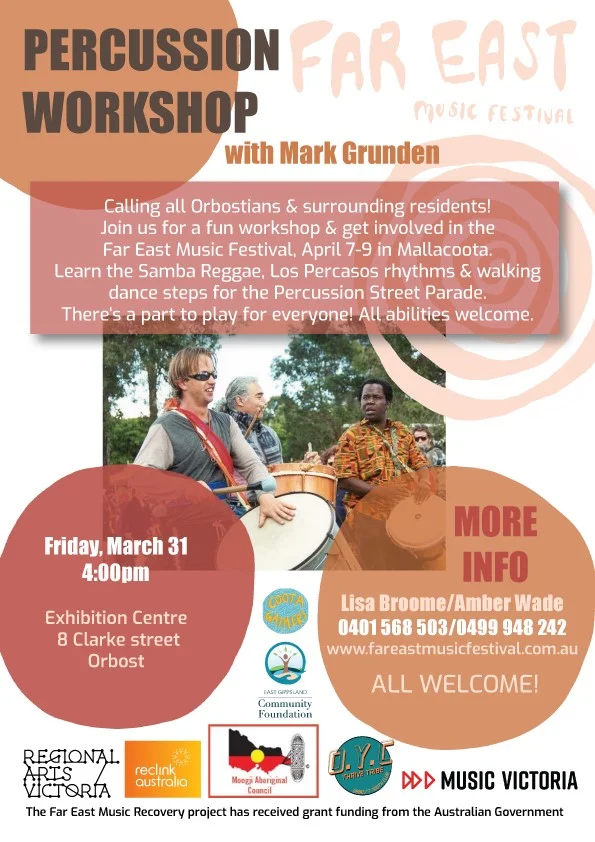Orbost Percussion Workshop
