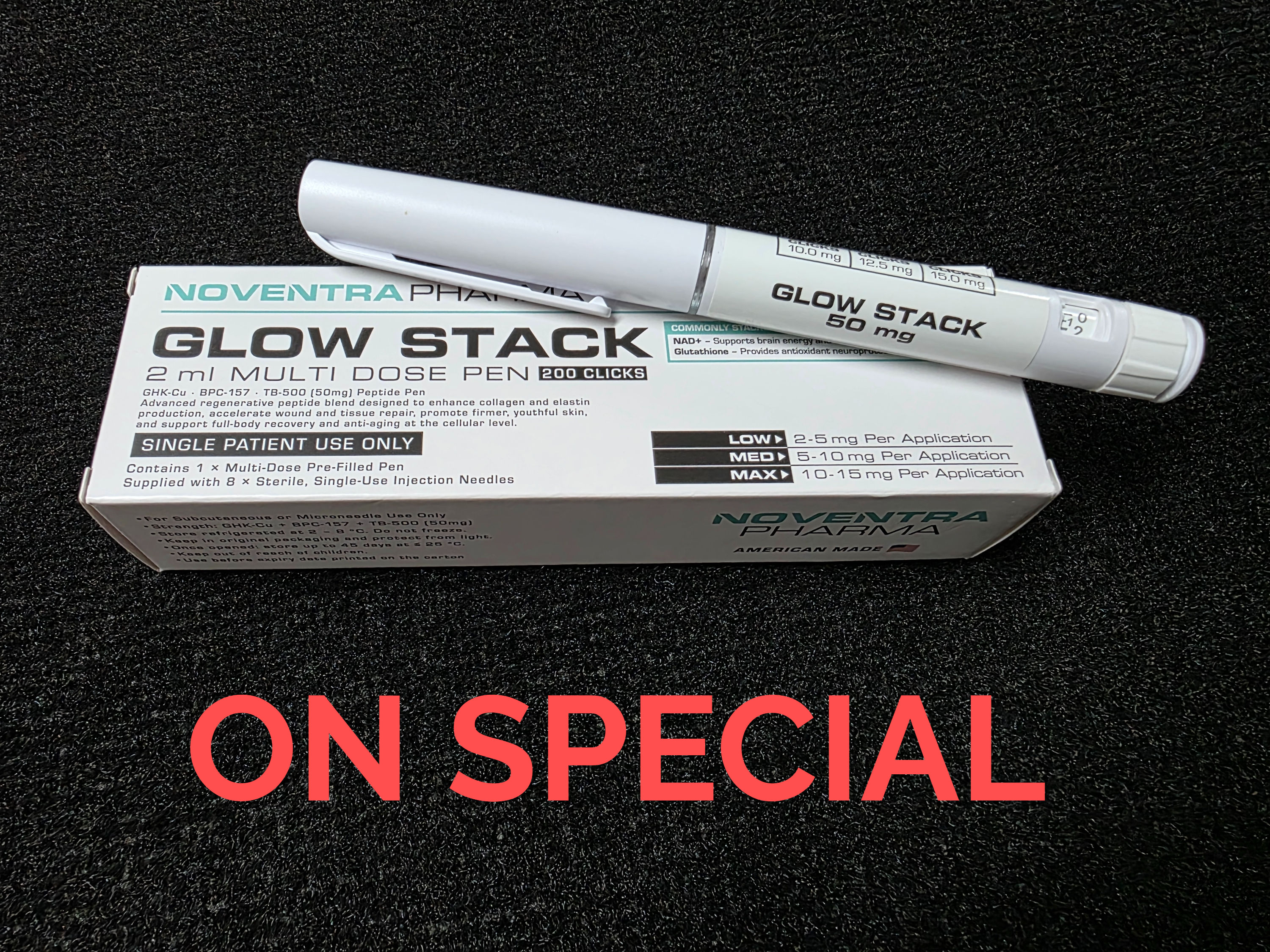 NOVENTRA GHK-Cu/BPC-157/TB-500 COMPOUND PEPTIDE PEN 50MG 2ML