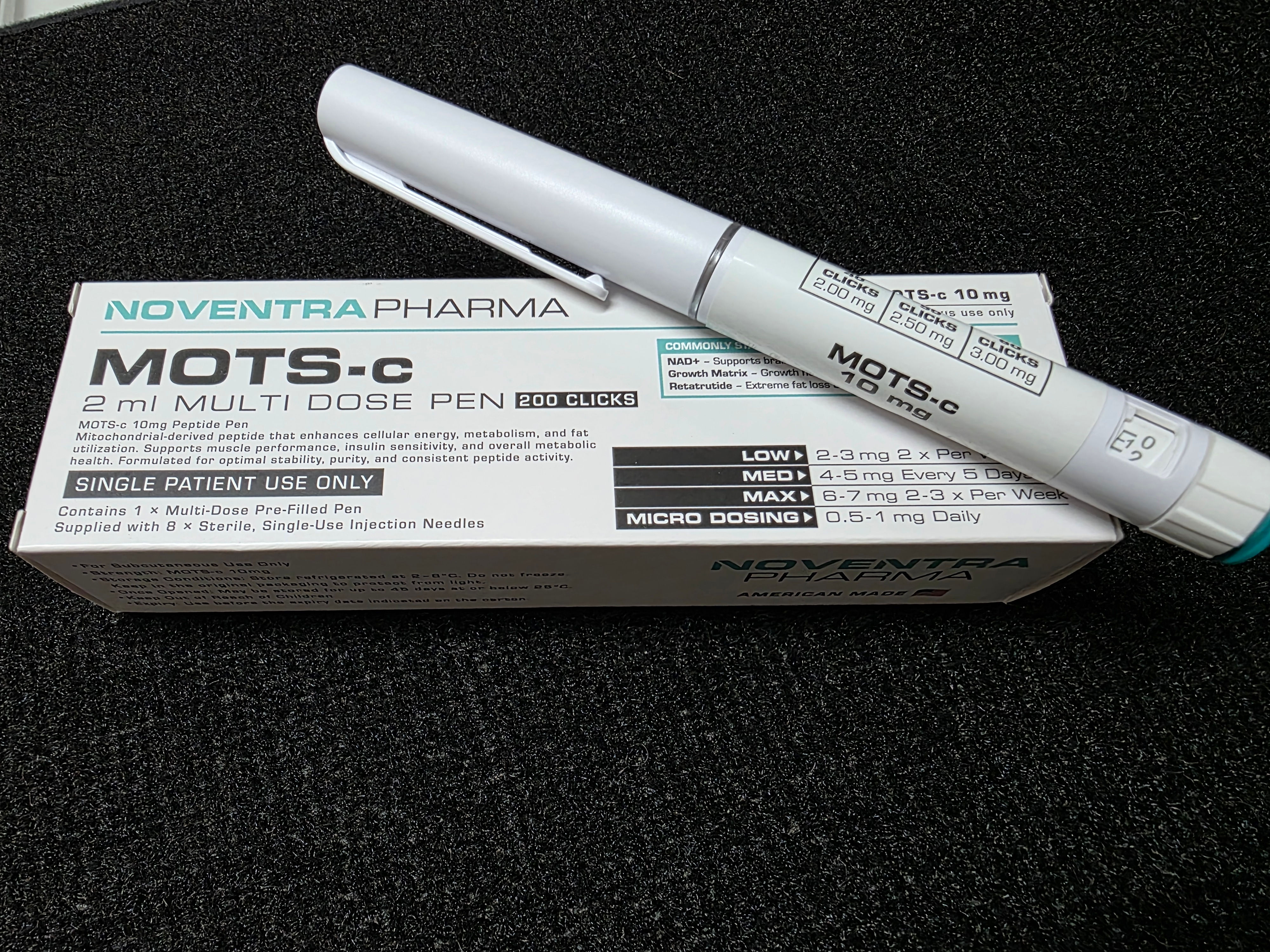 NOVENTRA MOTS-C COMPOUND PEPTIDE PEN 10MG 2ML