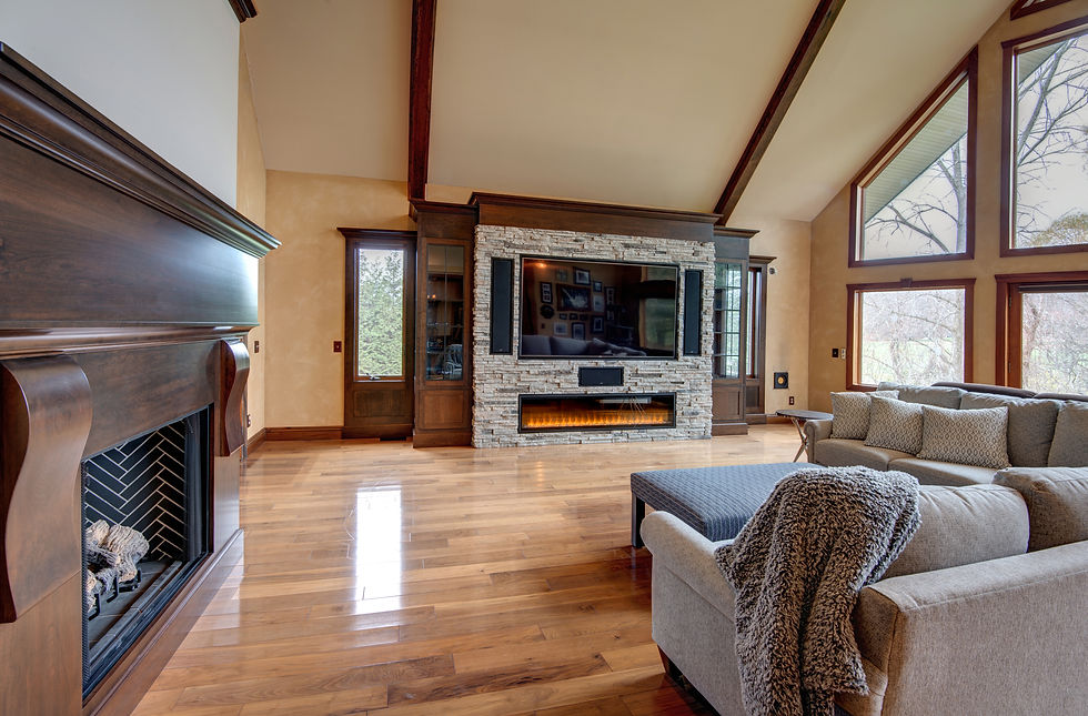 Willow Island Estate residential interior featuring coordinated design elements and architectural focal points.