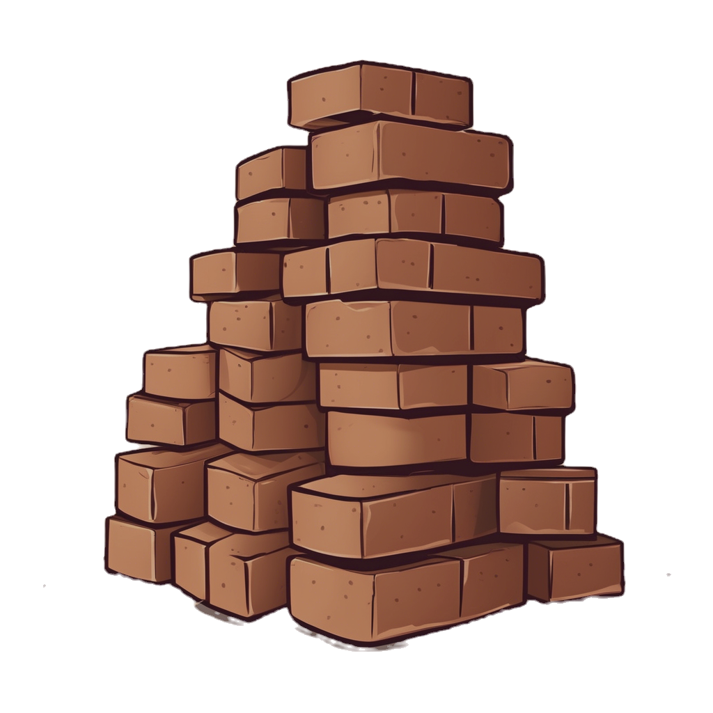 a stack of bricks on the ground, no background just illustrations_edited.png