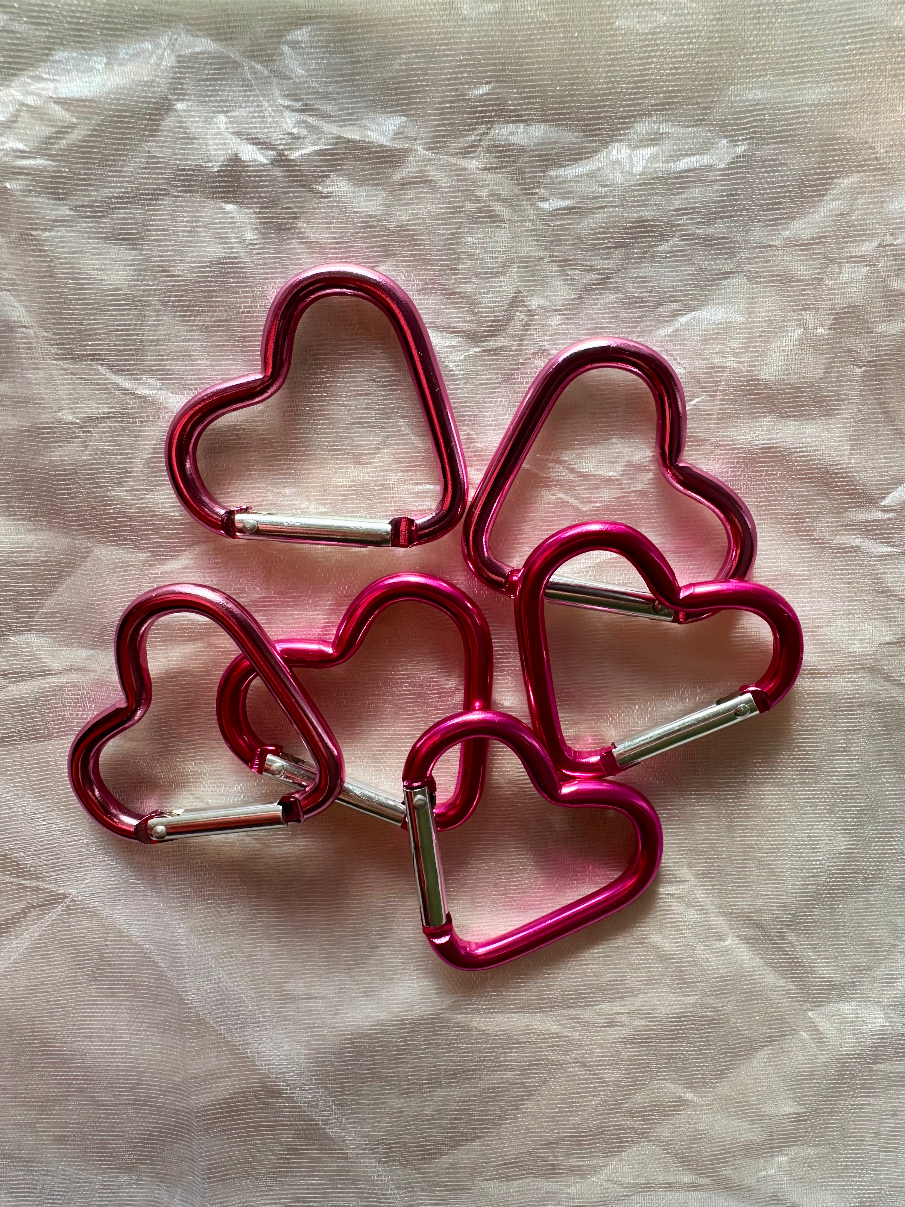 Karabiner (groß, glänzend) "herzform"