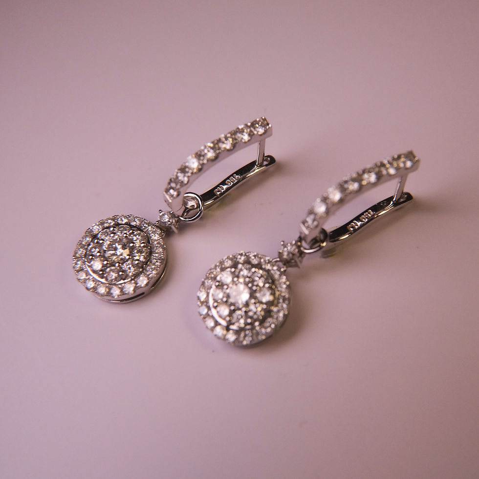 Thumbnail: Huggies with Glow Orbit Charm (4.41g)