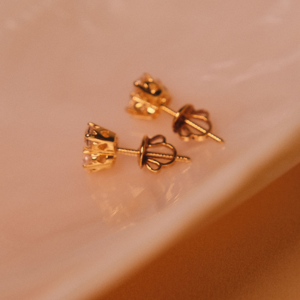 Thumbnail: Trinity Spark Stud Earrings (2.01g)