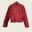 Miniature : VESTE EN CUIR ROUGE