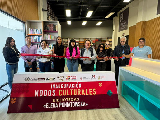 Nueva biblioteca se suma a la red “Elena Poniatowska” en Puebla