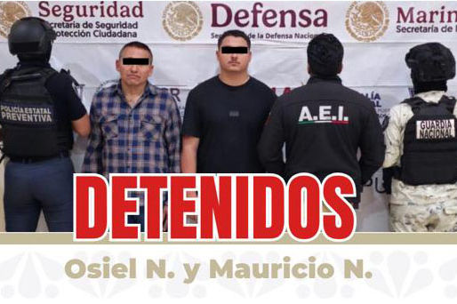 FGE detiene a dos presuntos integrantes de “La Barredora” en San Matías Tlalancaleca 