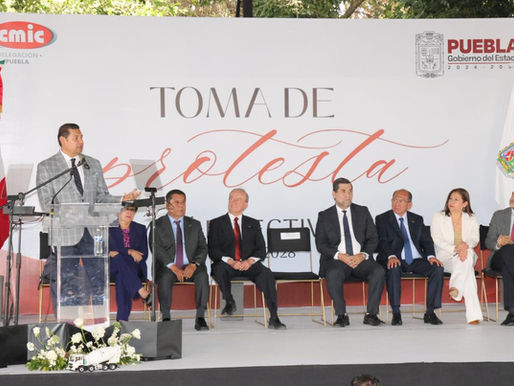 ¡Puebla construye el futuro! Alejandro Armenta toma protesta al nuevo comité de la CMIC