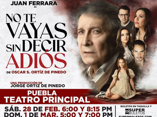 Juan Ferrara protagoniza “No te vayas sin decir adiós” en el Teatro Principal