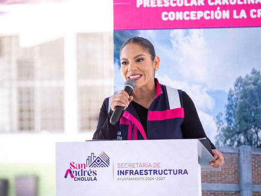 Infraestructura protectora para la niñez: Lupita Cuautle arranca barda perimetral y drenaje pluvial en Concepción la Cruz