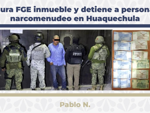 Cateo en Huaquechula: FGE asegura inmueble ligado a narcomenudeo