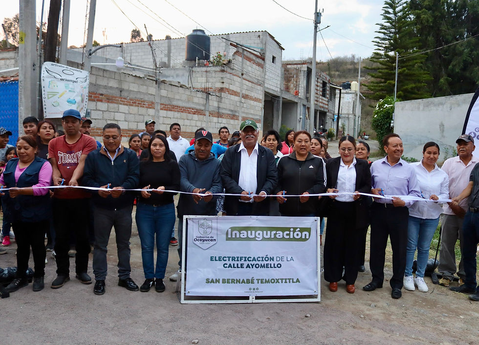 Luz y Progreso en San Bernabé Temoxtitla: Ocoyucan Amplía su Red de Electrificación