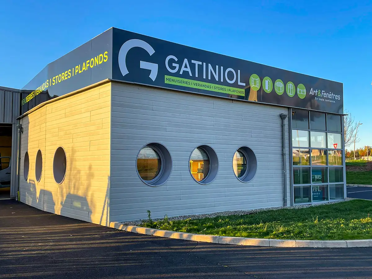 Agence Gatiniol® Art et Fenêtres à Aurillac-Ytrac, Cantal en Auvergne. Menuiserie Cantal