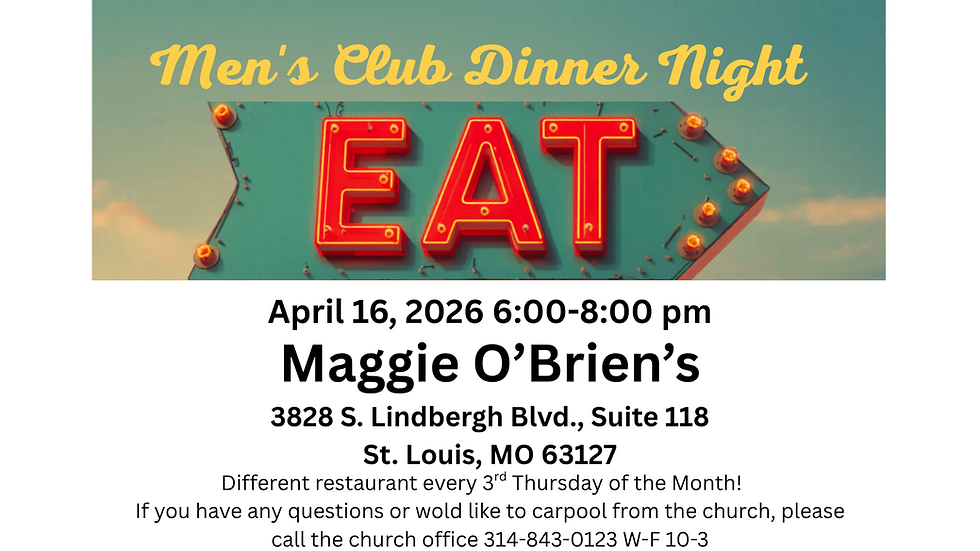 Men's Club Dinner Out