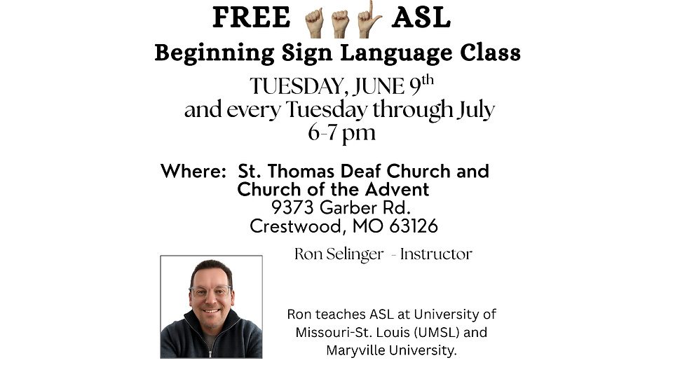 Beginning Sign Language Class