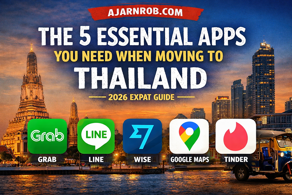 The 5 Essential Phone Apps You Need When Moving to Thailand (2026 Expat Guide)