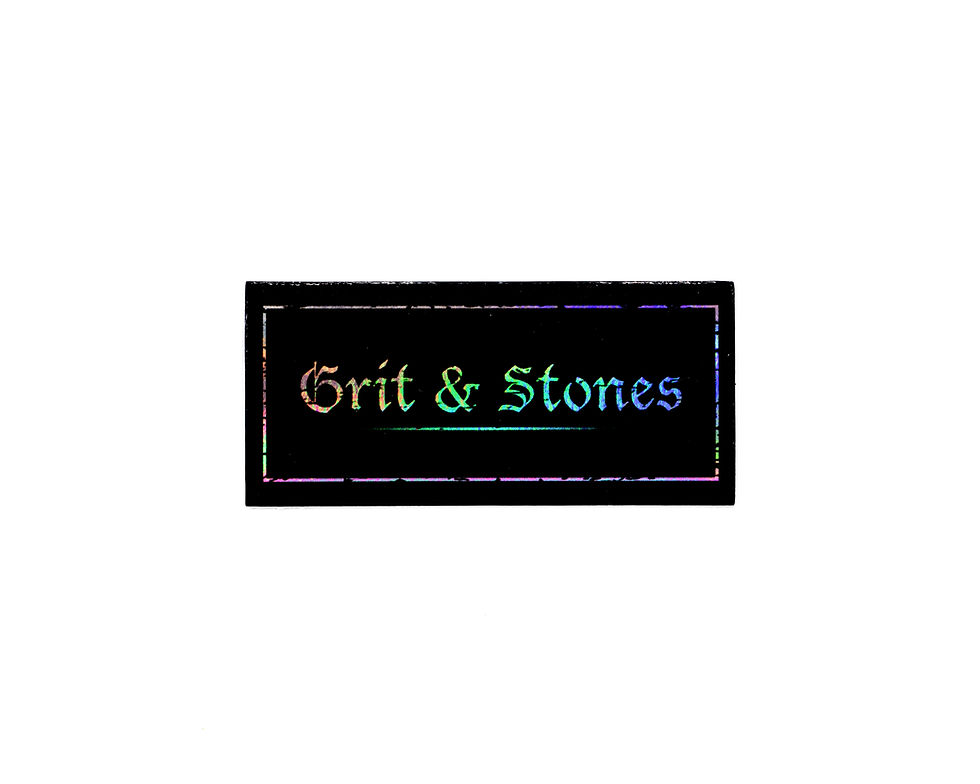 Grit & Stones Iridescent Holographic Sticker