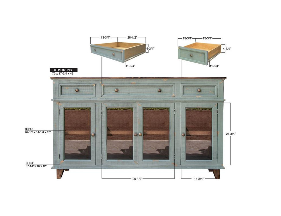 Thumbnail: Toscana Console Cabinet 1602CNS