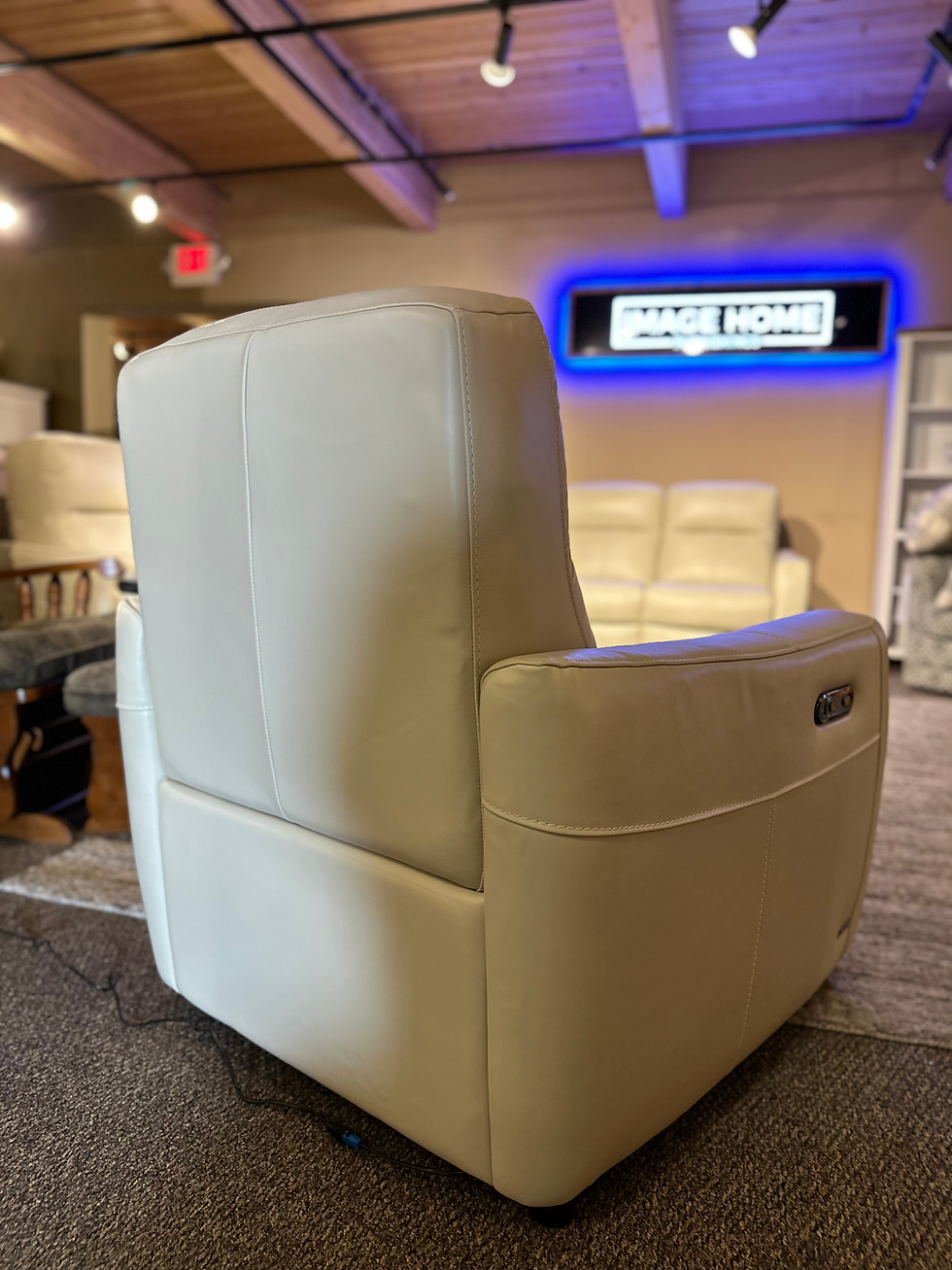 Thumbnail: 31290 Cream All Leather Power Recliner