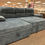 Thumbnail: Calloway Denim Chofa With Pull Out Ottoman and Storage Chaise