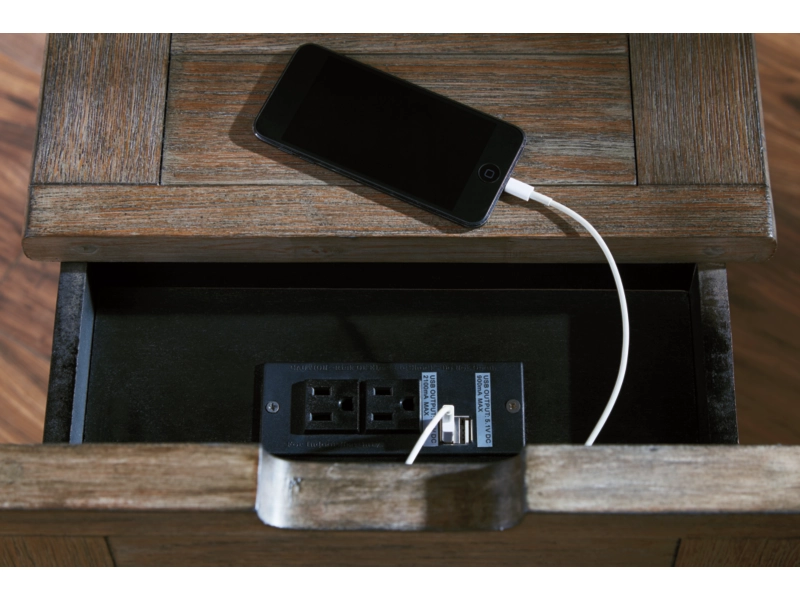 Creekside End Table with Built in Chargers Image Home