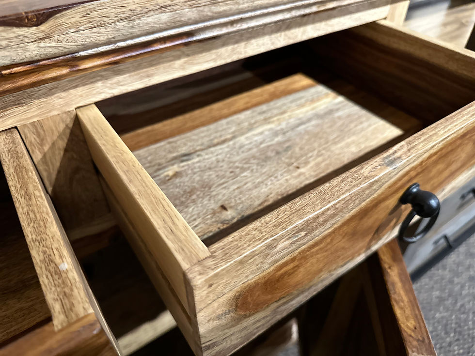 Thumbnail: Rosewood Natural  2 Door/2 Drawer Sideboard