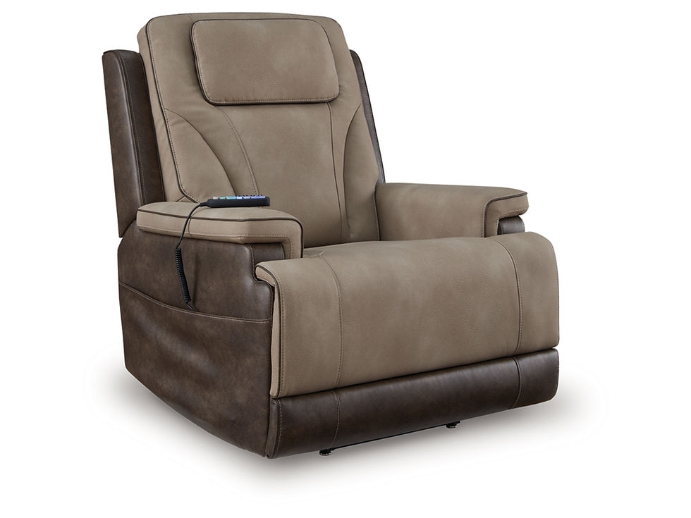 Thumbnail: Milky Way Tan Lift Chair With Heat and Massage