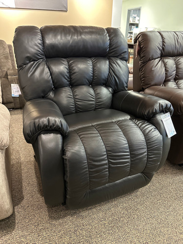 The Beast Oversized Leather Recliner 9B14LV Black Image Home