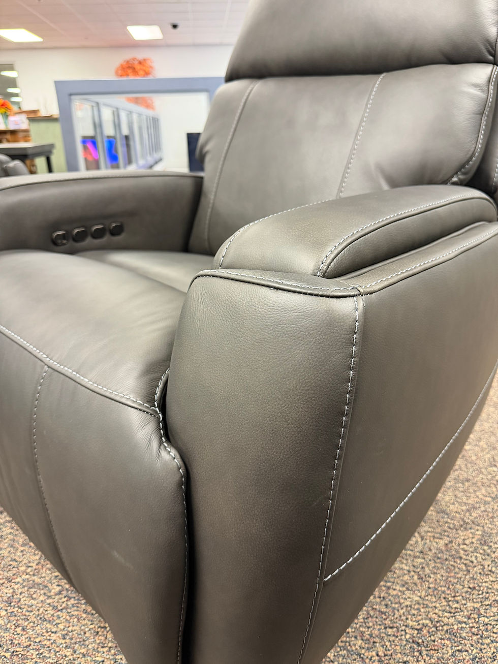 Thumbnail: Dalewin Leather Rocking Recliner with Triple Power Recline