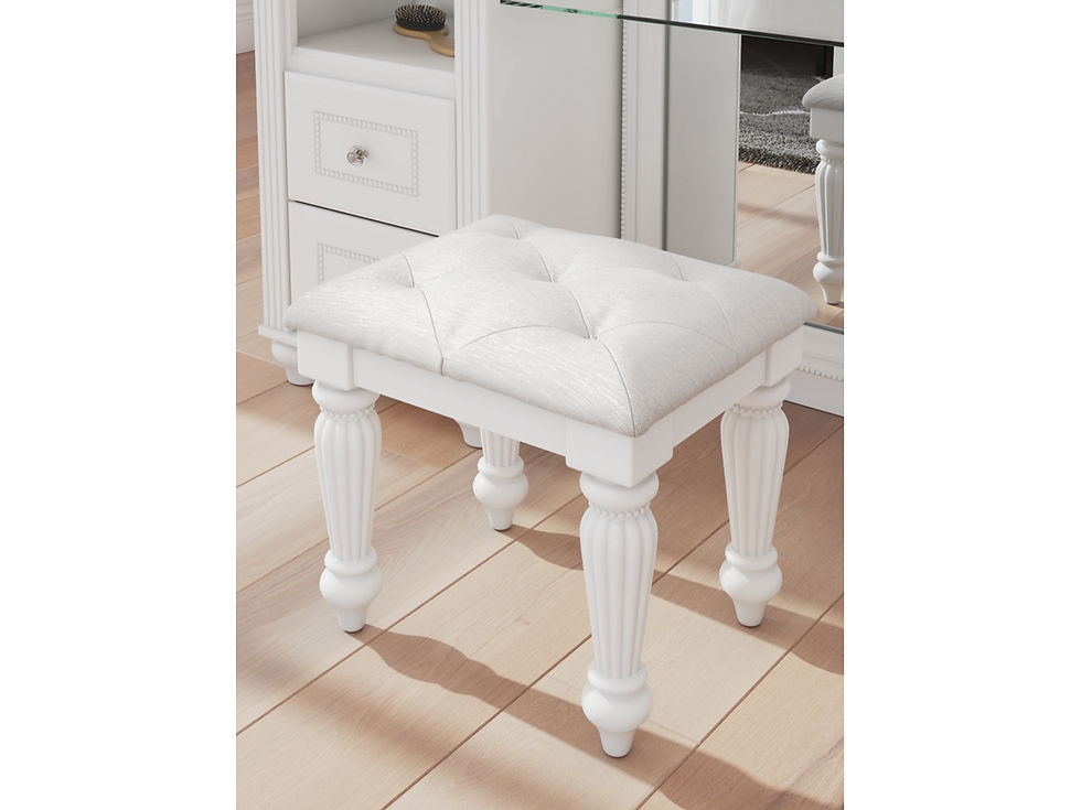 Thumbnail: Pearl Lighted Vanity and Stool