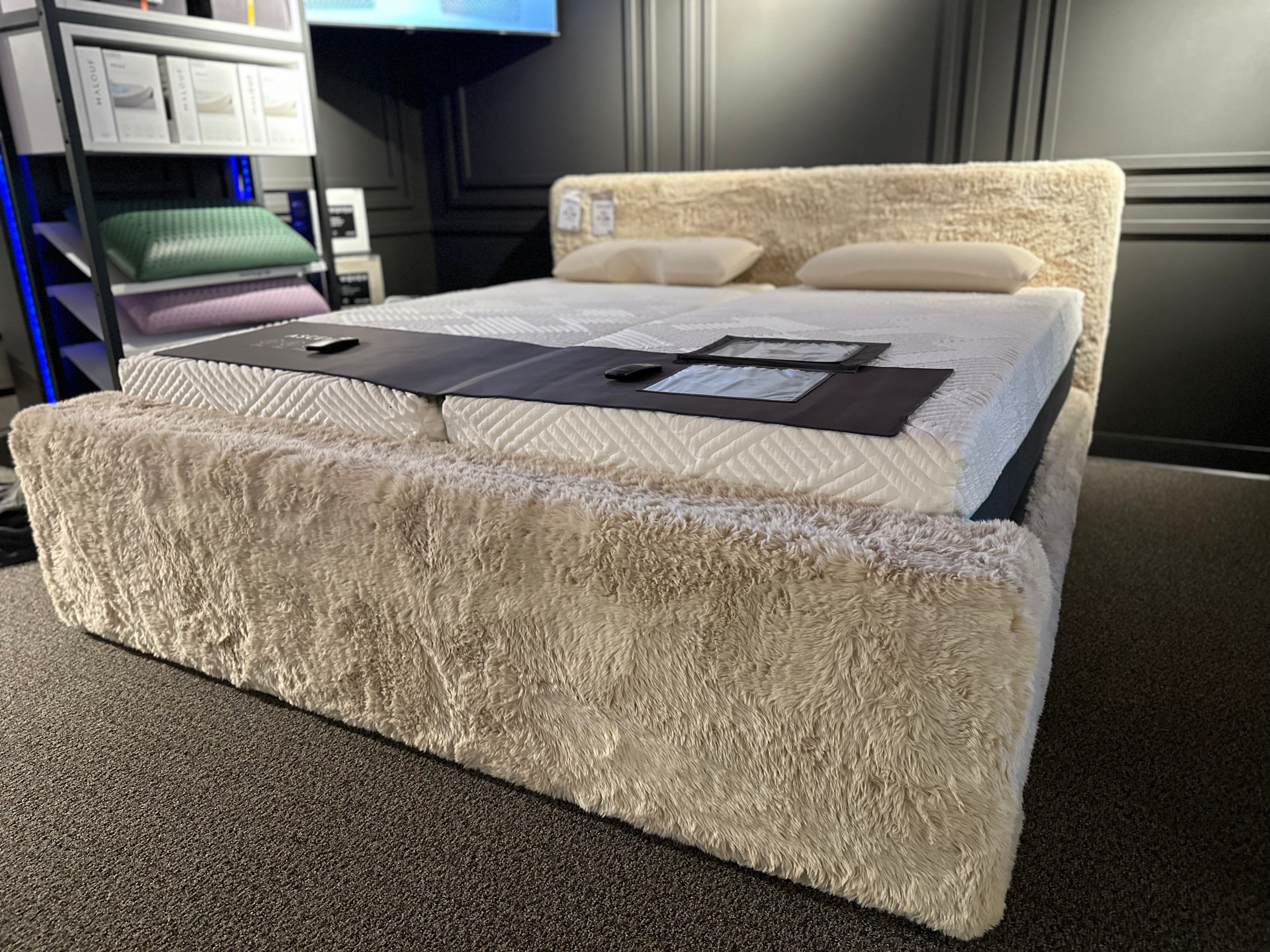 Yakity Yak Sand Fabric Platform Bed Frame