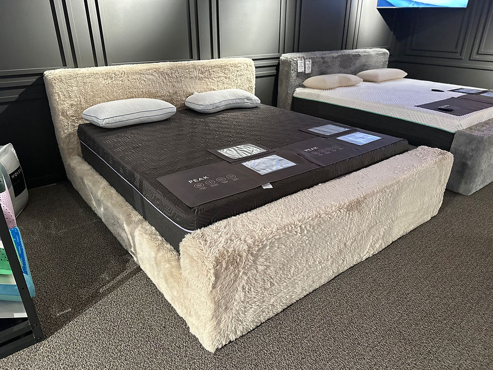 Thumbnail: Yakity Yak Sand Fabric Platform Bed Frame