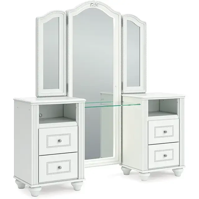 Thumbnail: Pearl Lighted Vanity and Stool