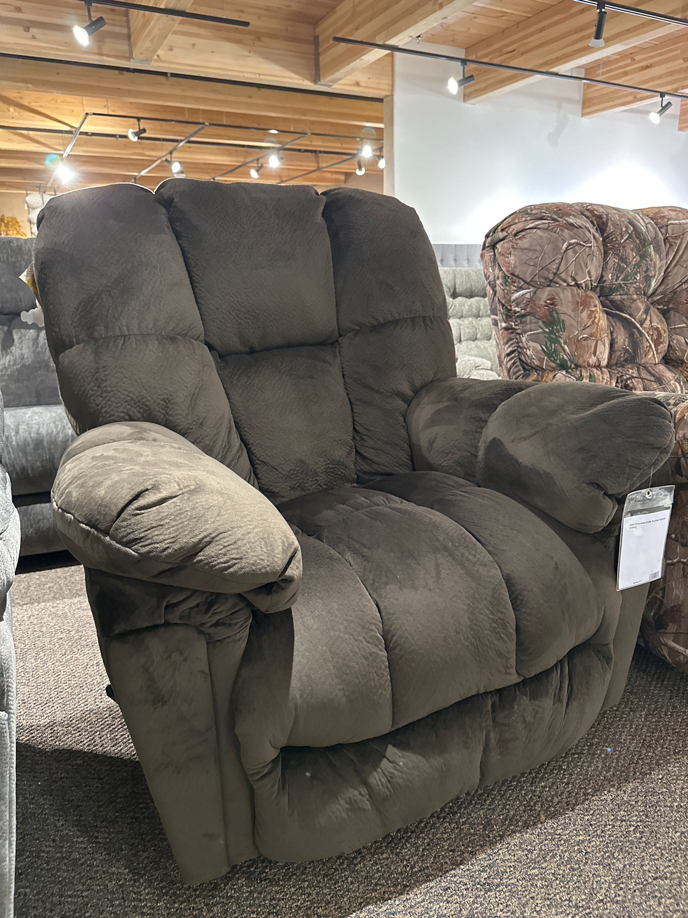 6M55 Chocolate Swivel Glider Recliner