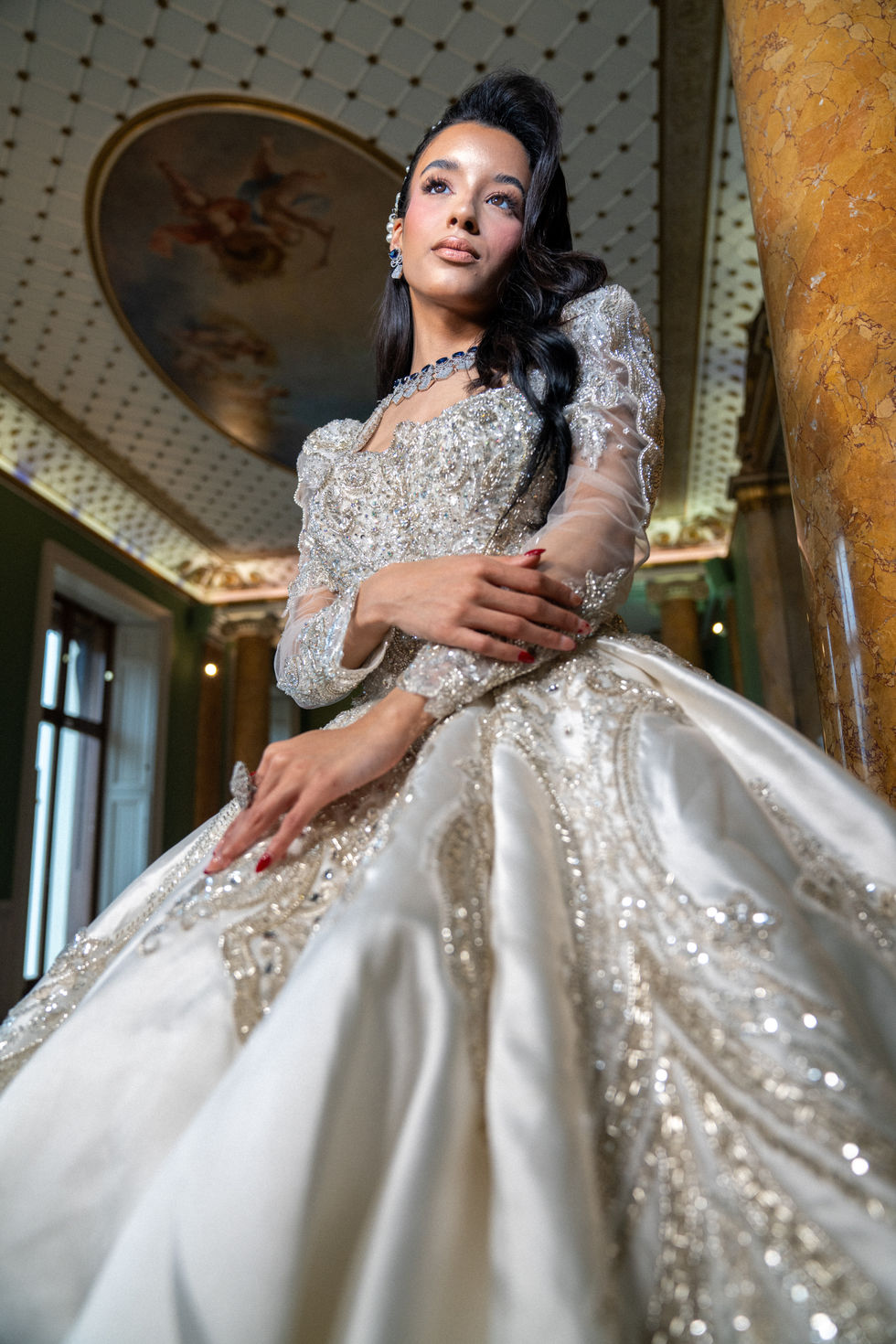 editorial bridal portrait captured in cinematic wedding photography