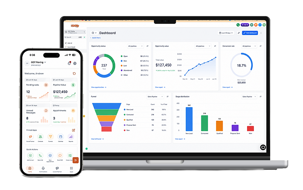 OOTy app preview on phone app and laptop app