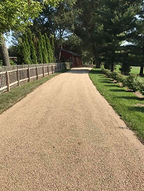 Oil & Rock Driveway done by The Road Doctor in Champaign, IL