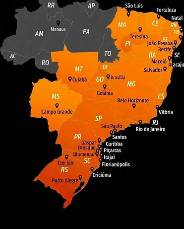 Regiões atendidas