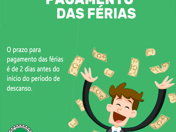 Entenda: Pagamento das férias