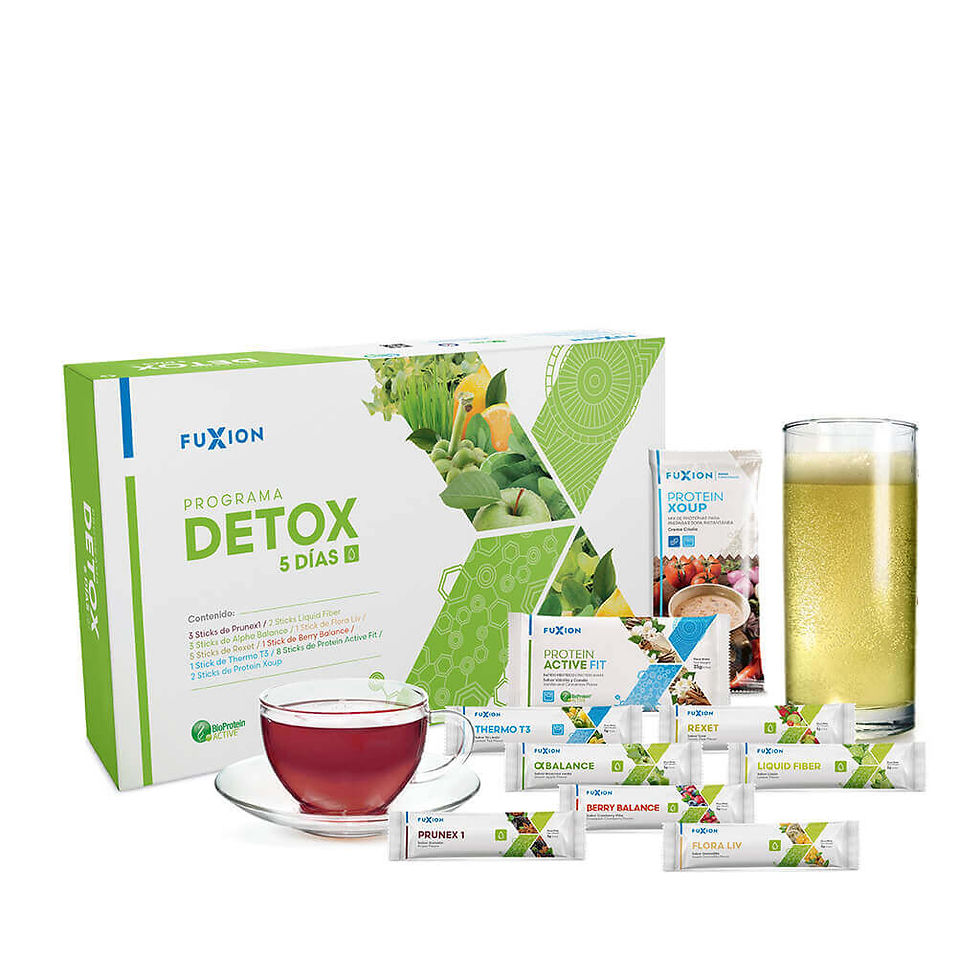Pack Detox de FuXion programa integral de desintoxicación general del organismo.