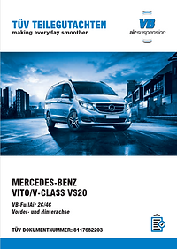 Пневмоподвеска MB V-class