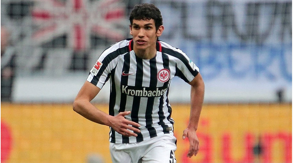 Jesús Vallejo vistiendo la camiseta del Eintracht Frankfurt. Fuente: Transfermarkt