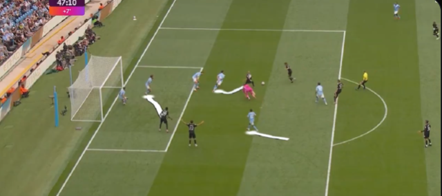 La jugada acaba en los pies de Palhinha, que solo tiene que chutar a portería y poner el 2-0.