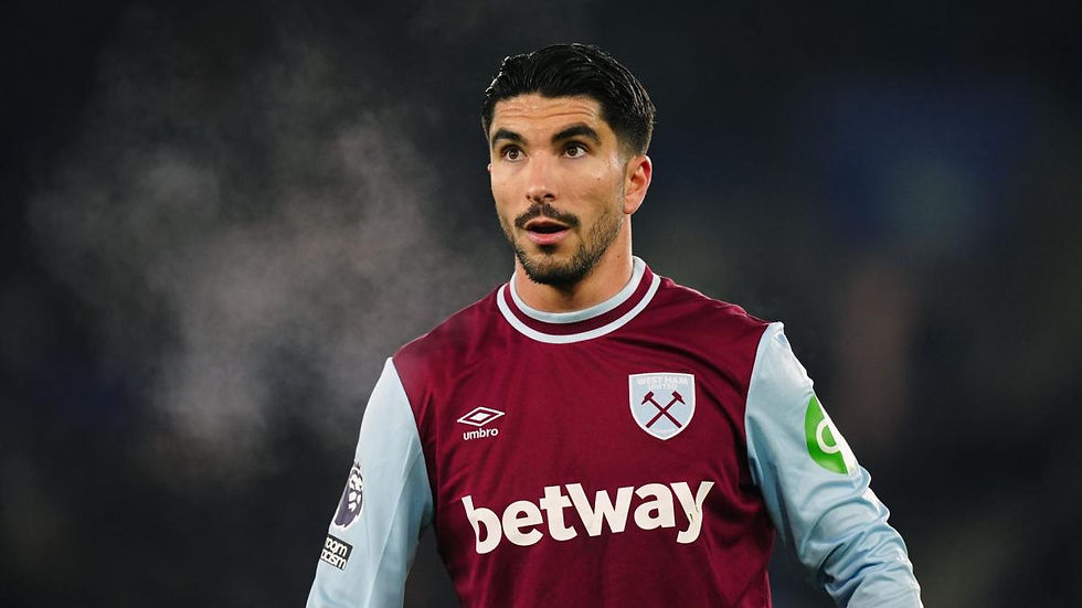 Carlos Soler, disputando minutos para el West Ham en la temporada 24/25.