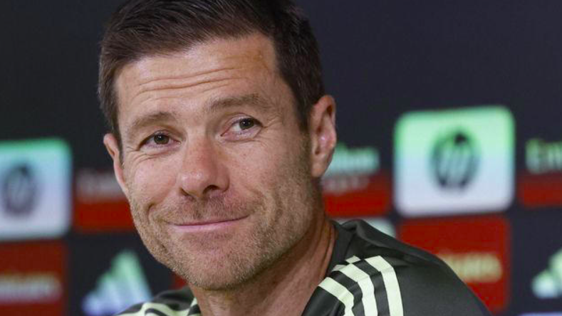 Xabi Alonso en su rueda de prensa previa al partido frente a Osasuna