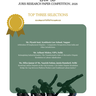 Selected Papers | LAW SB Juris Research Paper Competition 2026