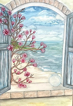 The window parts, the world pours in and the breeze whispers my name.