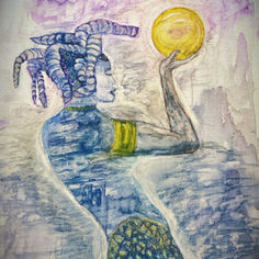 mermaid with healing sphere